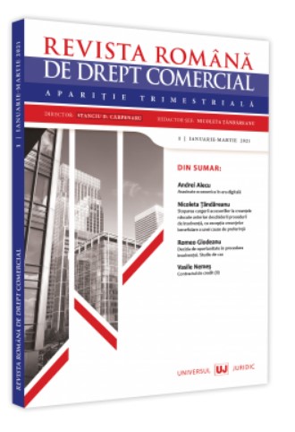Revista romana de drept comercial nr. 1/2021