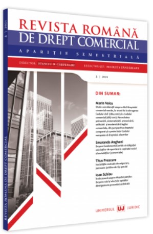 Revista romana de drept comercial nr. 2/2021