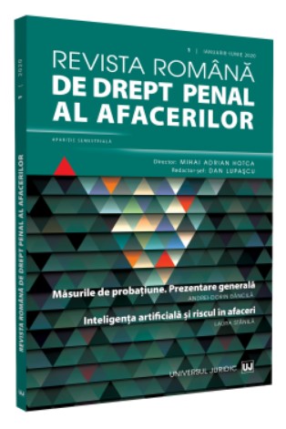 Revista romana de drept penal al afacerilor nr. 1/2020