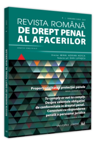 Revista romana de drept penal al afacerilor nr. 1/2021