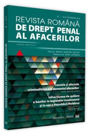 Revista romana de drept penal al afacerilor nr. 2/2018