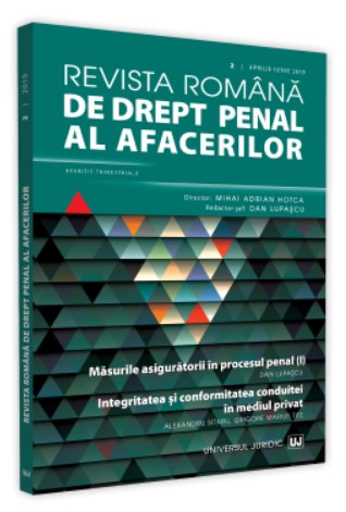 Revista romana de drept penal al afacerilor nr. 2/2019