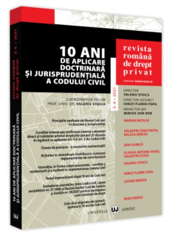 Revista Romana de Drept Privat nr. 3-4/2021