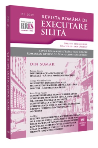 Revista romana de executare silita nr. 3/2019