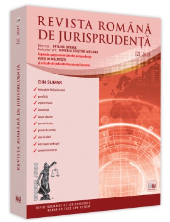 Revista romana de jurisprudenta nr. 2/2021