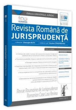 Revista romana de jurisprudenta nr. 3/2018