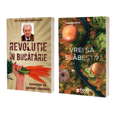 Pachet 2 carti despre nutritie: Revolutie in bucatarie si Vrei sa slabesti?