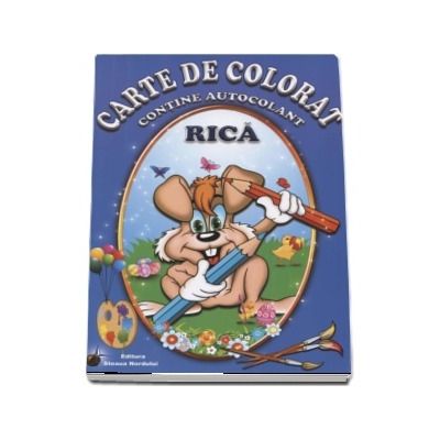 Rica - Carte de colorat, contine autocolant