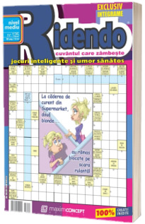 Ridendo, numarul 125. Revista de integrame de nivel mediu