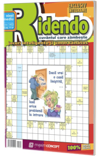 Ridendo, numarul 149. Revista de integrame de nivel mediu