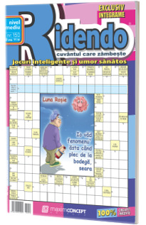 Ridendo, numarul 150. Revista de integrame de nivel mediu