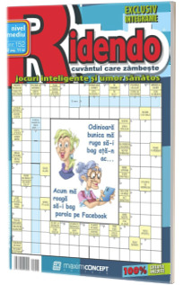Ridendo, numarul 152. Revista de integrame de nivel mediu