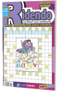 Ridendo, numarul 153. Revista de integrame de nivel mediu
