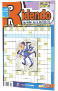 Ridendo, numarul 156. Revista de integrame de nivel mediu