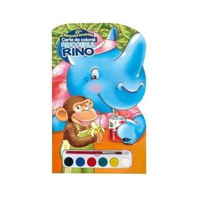 Rinocerul Rino - Miracolul acuarelei