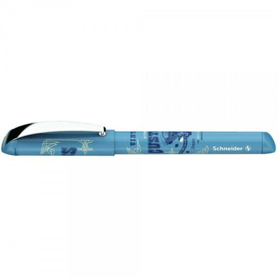 Roller cu cartus Schneider Inx Sportive - bleu cu design