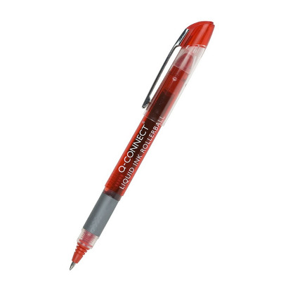 Roller cu cerneala lichida, varf 0.5mm, Q - Connect - rosu