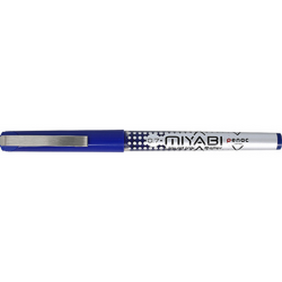 Roller cu cerneala Miyabi ball point 0.7mm clema metalica - scriere albastra