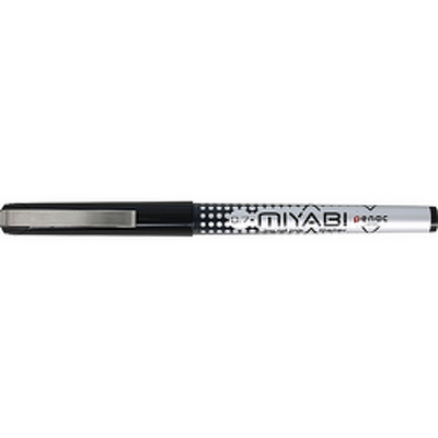 Roller cu cerneala Miyabi ball point 0.7mm, clema metalica - scriere neagra