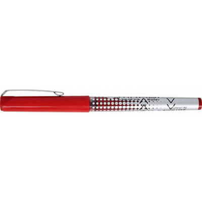 Roller cu cerneala Miyabi ball point 0.7mm, clema metalica - scriere rosie