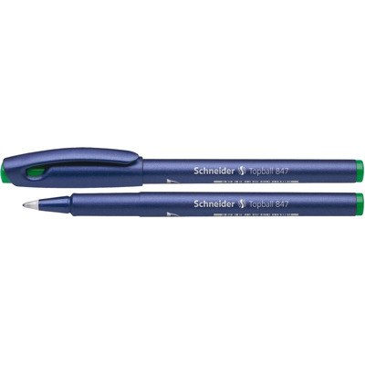 Roller Topball 847, varf cu bila 0.5mm - scriere verde