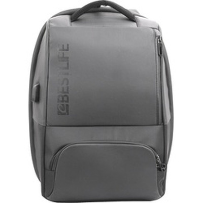 Rucsac Neoton - gri - laptop 16 inch, charge pentru USB si TypeC conectori