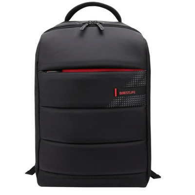 Rucsac CPlus, 49x33x19cm, compartiment tableta si laptop 15.6 inch, negru/rosu