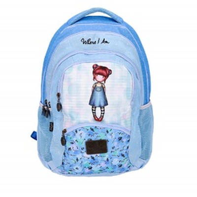 Rucsac scoala cu doua compartimente, 35L - Gorjuss Where Am I