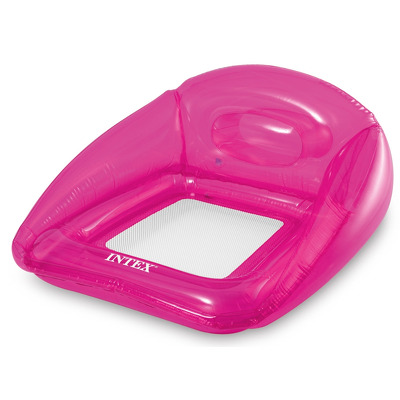 Saltea fotoliu roz transparent