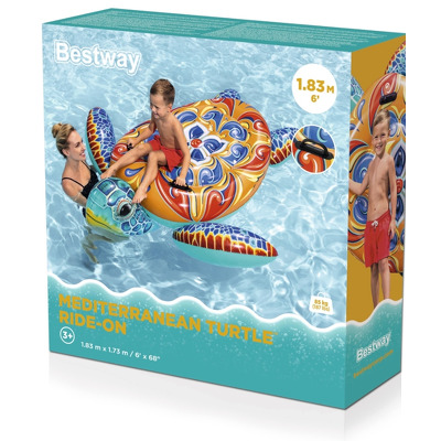 Saltea gonflabila broasca testoasa Bestway, 186 cm x 168 cm