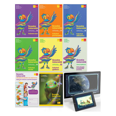 Scoala colorata. Set complet pentru clasa pregatitoare (print si digital)