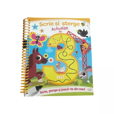 Scrie si sterge. Activitati la 3 ani