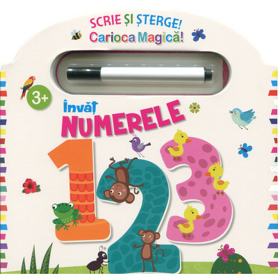 Scrie si sterge, carioca magica! Invat numerele