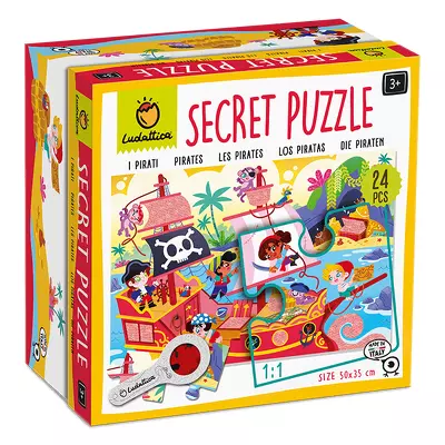 Secret Puzzle - Piratii, Ludattica, 2-5 ani, 24 piese