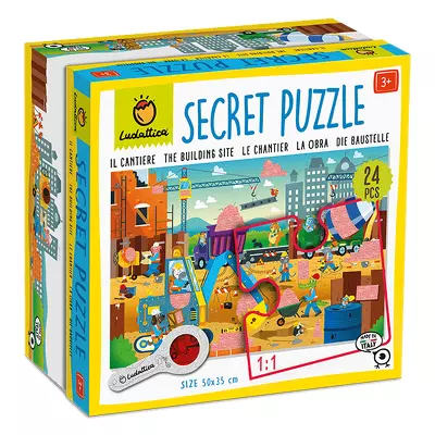 Secret Puzzle - Santierul, Ludattica, 3 ani+, 24 piese