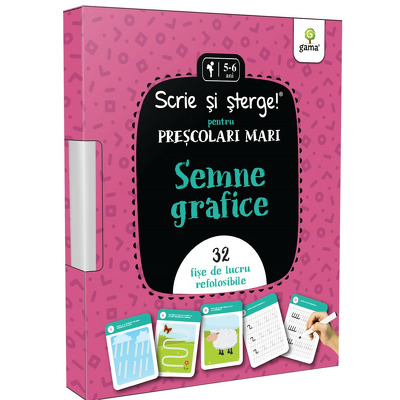 Semne grafice - prescolari mari (Scrie si sterge!)
