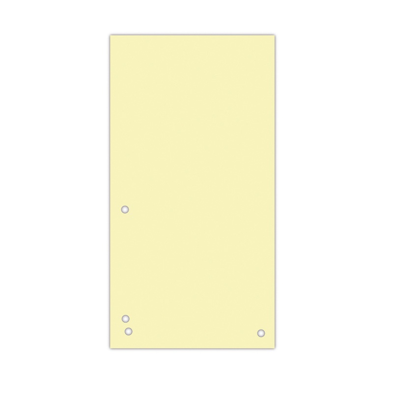 Separatoare carton pentru biblioraft, 190 g/mp, 105 x 235mm, 100/set, Donau Duo - galben
