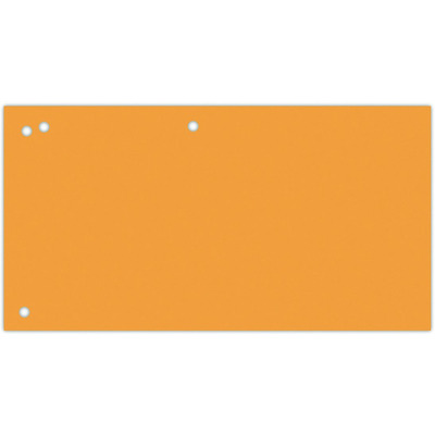 Separatoare carton pentru biblioraft, 190 g/mp, 105 x 240mm, 100/set,  Duo - orange