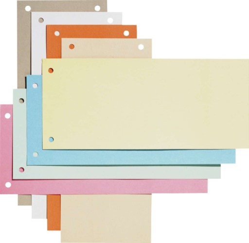 Separatoare carton pentru biblioraft, 190g/mp, 105 x 240 mm, 100/set, ELBA - albe