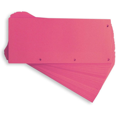 Separatoare carton pentru biblioraft, 190g/mp, 105 x 240 mm, 60/set, Duo - roz