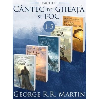 Serie de autor George R.R. Martin - Urzeala Tronurilor set de 5 carti