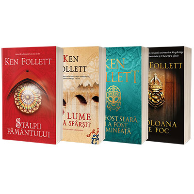 Serie de autor Ken Follett, colectia Stalpii pamantului, compusa din 4 carti