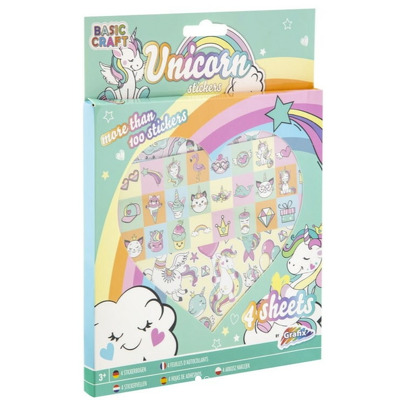 Set 100 abtibilduri cu unicorni