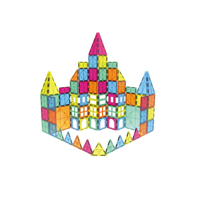 Set 100 de piese Magnetice de constructie
