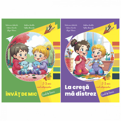 Set 2 carti, nivel anteprescolar (2-3 ani)