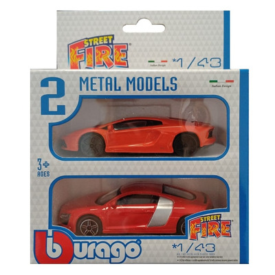 Set 2 Machete Masini Street Fire Lamborghini - Audi R8
