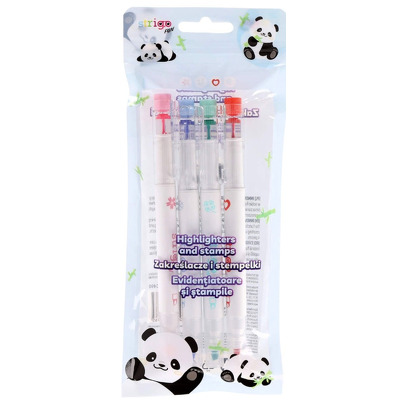 Set 3 evidentiatoare 2 in 1 cu stampila Seria Capybara