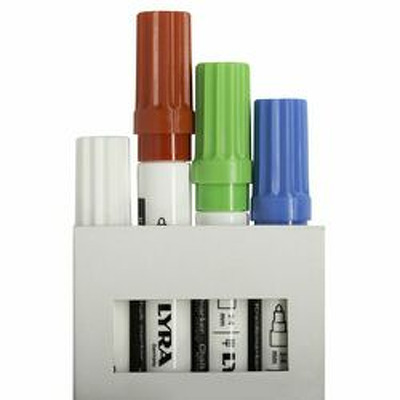 Set 4 markere cu creta pentru table de scris cu varf 2-4mm, 4 culori