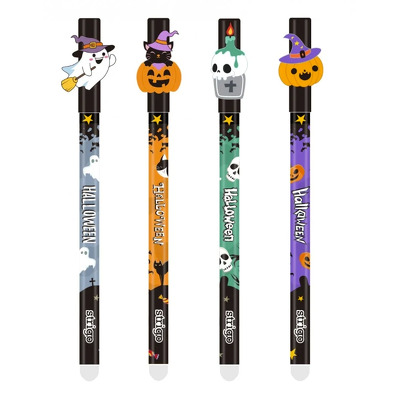 Set 4 pixuri Strigo cerneala cu stergere, HALLOWEEN
