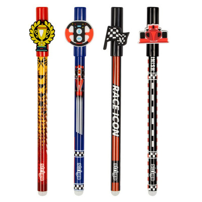 Set 4 pixuri Strigo cerneala cu stergere, RACE